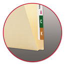 Smead Extended End Tab Manila Folders, Straight Tabs, Letter Size, 0.75" Expansion, Manila, 100/Box