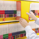 Smead Shelf-Master Reinforced End Tab Colored Folders, Straight Tabs, Letter Size, 0.75" Expansion, Yellow, 100/Box