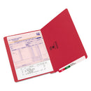 Smead Shelf-Master Reinforced End Tab Colored Folders, Straight Tabs, Letter Size, 0.75" Expansion, Red, 100/Box