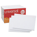 Universal Ruled Index Cards, 3 x 5, White, 500/Pack