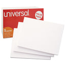 Universal Unruled Index Cards, 5 x 8, White, 500/Pack
