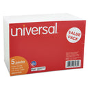 Universal Ruled Index Cards, 4 x 6, White, 500/Pack