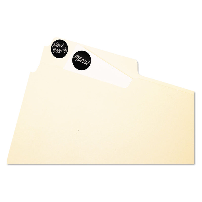 Avery Handwrite Only Self-Adhesive Removable Round Color-Coding Labels, 0.75" dia, Black, 28/Sheet, 36 Sheets/Pack, (5459)