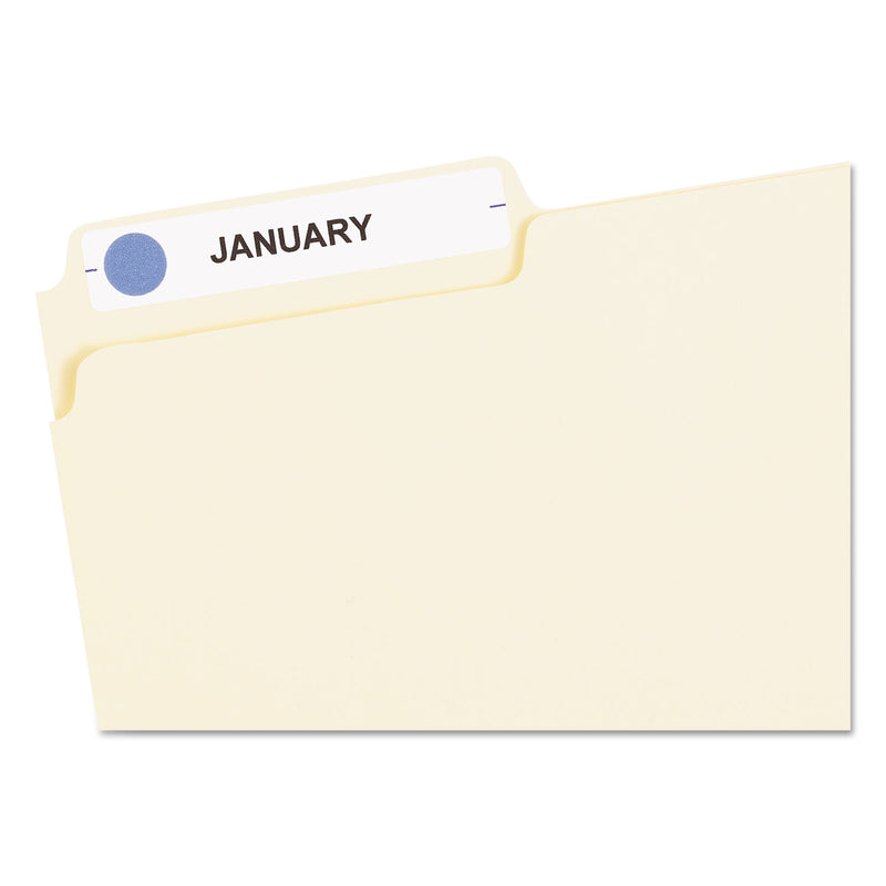Avery Handwrite Only Self-Adhesive Removable Round Color-Coding Labels, 0.5" dia, Light Blue, 60/Sheet, 14 Sheets/Pack, (5050)