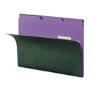 Smead Interior File Folders, 1/3-Cut Tabs: Assorted, Letter Size, 0.75" Expansion, Purple, 100/Box