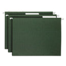 Smead Hanging Folders, Letter Size, 1/3-Cut Tabs, Standard Green, 25/Box