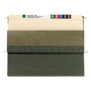 Smead Hanging Pockets with Full-Height Gusset, 1 Section, 1.75" Capacity, Letter Size, Straight Tabs, Standard Green, 25/Box