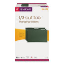 Smead Hanging Folders, Legal Size, 1/3-Cut Tabs, Standard Green, 25/Box