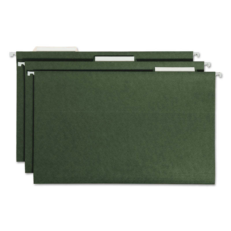 Smead Hanging Folders, Legal Size, 1/3-Cut Tabs, Standard Green, 25/Box