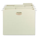 Smead FasTab TUFF Hanging Pockets, Letter Size, 1/3-Cut Tabs, Moss, 9/Box