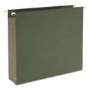 Smead Box Bottom Hanging File Folders, 2" Capacity, Letter Size, Standard Green, 25/Box