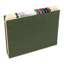 Smead Box Bottom Hanging File Folders, 1" Capacity, Letter Size, Standard Green, 25/Box