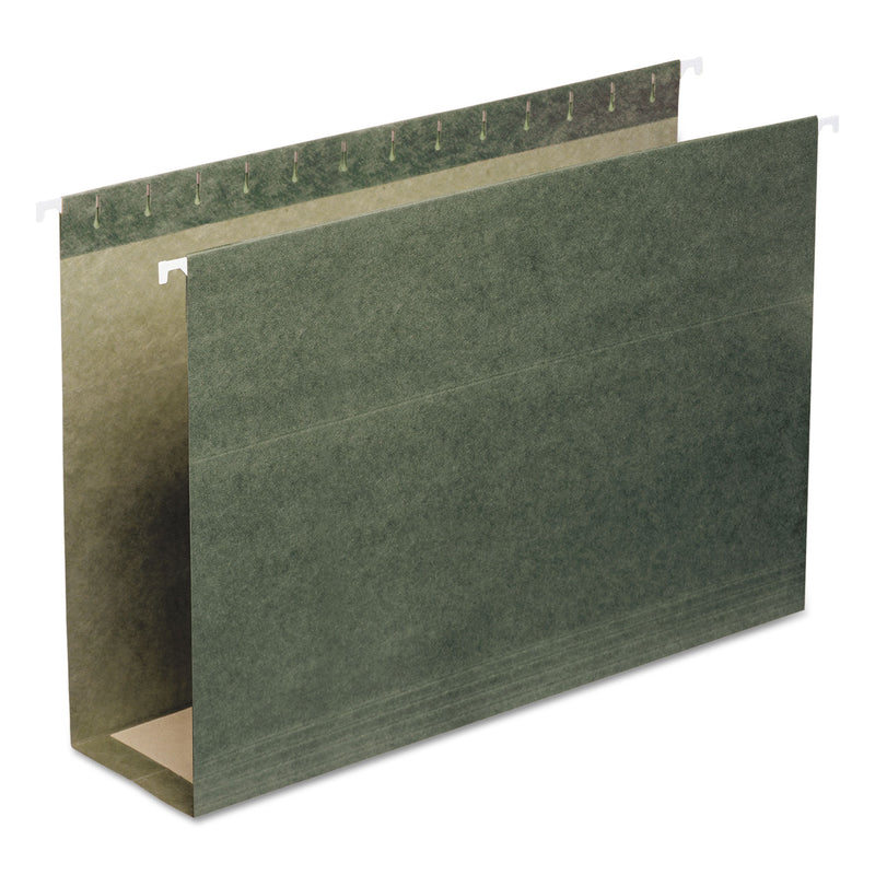 Smead Box Bottom Hanging File Folders, 3" Capacity, Legal Size, Standard Green, 25/Box