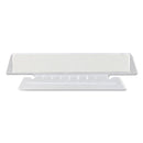 Smead Poly Index Tabs and Inserts For Hanging File Folders, 1/3-Cut, White/Clear, 3.5" Wide, 25/Pack
