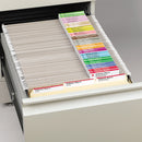 Smead Viewables Hanging Folder Tabs and Labels, Complete Bulk Pack Refill, 1/3-Cut, Assorted Colors, 3.5" Wide, 100/Box