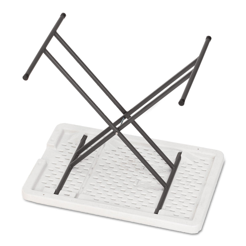 Iceberg IndestrucTable Classic Personal Folding Table, 30w x 20d x 25 to 28h, Platinum
