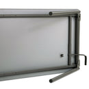 Iceberg Maxx Legroom Wood Folding Table, Rectangular Top, 60w x 18d x 29.5h, Gray/Charcoal