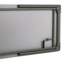 Iceberg Maxx Legroom Wood Folding Table, Rectangular Top, 72w x 18d x 29.5h, Gray/Charcoal