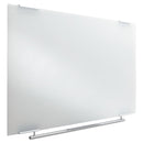 Iceberg Clarity Glass Dry Erase Board with Aluminum Trim, Frameless, 48 x 36