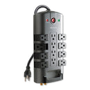Belkin Pivot Plug Surge Protector, 12 AC Outlets, 8 ft Cord, 4,320 J, Gray