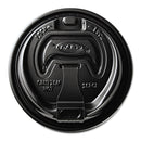 Dart Optima Reclosable Lid, Fits 12 oz to 24 oz Foam Cups, Black, 100 Pack, 10 Packs/Carton