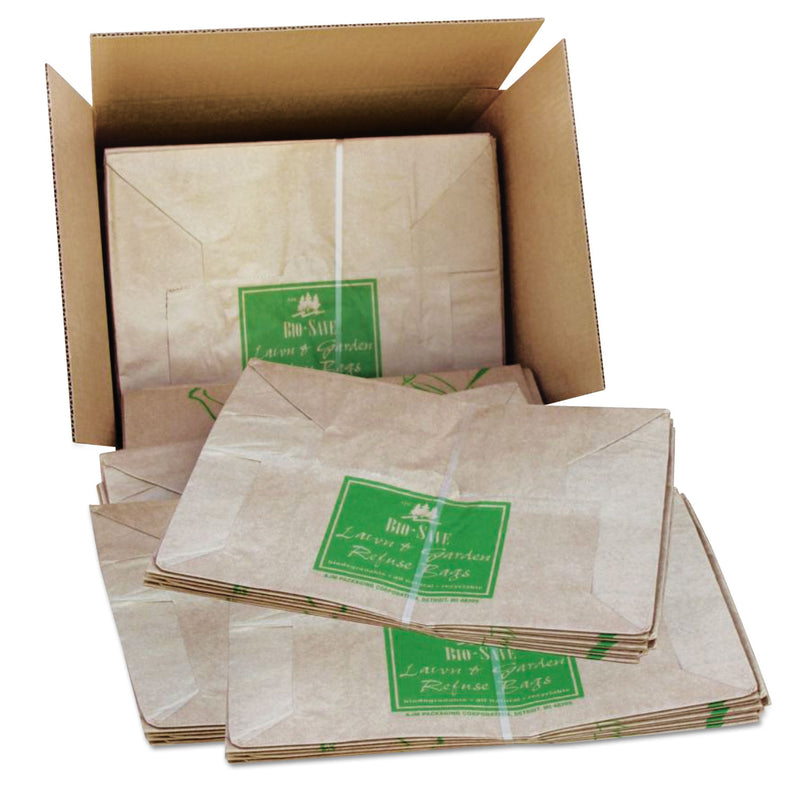 General Lawn and Leaf Bags, 30 gal, 16" x 35", Kraft, 50 Bags