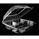 Dart ClearSeal Hinged-Lid Plastic Containers, 8.25 x 8.25 x 3, Clear, Plastic, 125/Pack, 2 Packs/Carton