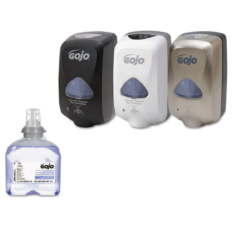 GOJO TFX Luxury Foam Hand Wash, Fresh Scent, 1,200 mL Refill, 2/Carton