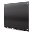 Quartet Infinity Black Glass Magnetic Marker Board, 48 x 36