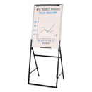 Quartet Futura Dry Erase Presentation Easel, Melamine, 26 x 35, White, Black Frame
