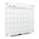 Quartet Infinity Magnetic Glass Calendar Board, 36 x 24