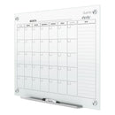 Quartet Infinity Magnetic Glass Calendar Board, 48 x 36