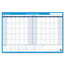 AT-A-GLANCE 30/60-Day Undated Horizontal Erasable Wall Planner, 36 x 24, White/Blue Sheets, Undated