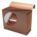 Smead TUFF Expanding Wallet, 21 Sections, Elastic Cord Closure, 1/21-Cut Tabs, Letter Size, Redrope