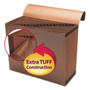 Smead TUFF Expanding Wallet, 21 Sections, Elastic Cord Closure, 1/21-Cut Tabs, Letter Size, Redrope