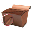 Smead TUFF Expanding Wallet, 31 Sections, Elastic Cord Closure, 1/15-Cut Tabs, Legal Size, Redrope