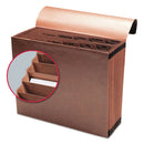 Smead TUFF Expanding Wallet, 12 Sections, Elastic Cord Closure, 1/6-Cut Tabs, Letter Size, Redrope