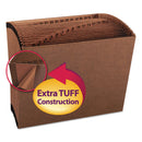 Smead TUFF Expanding Open-Top Stadium File, 31 Sections, 1/31-Cut Tabs, Letter Size, Redrope