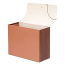 Smead TUFF Expanding Wallets, 7" Expansion, 1 Section, Elastic Cord Closure, Legal Size, Redrope