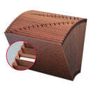 Smead TUFF Expanding Open-Top Stadium File, 31 Sections, 1/31-Cut Tabs, Letter Size, Redrope