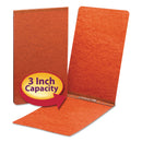 Smead Prong Fastener Premium Pressboard Report Cover, Two-Piece Prong Fastener, 3" Capacity, 11 x 17, Red/Red