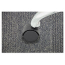 Master Caster Deluxe Duet Casters, Grip Ring Type B and Type K Stems, 2" Hard Nylon Wheel, Matte Black, 5/Set