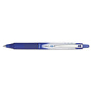 Pilot VBall RT Liquid Ink Roller Ball Pen, Retractable, Extra-Fine 0.5 mm, Blue Ink, Blue/White Barrel