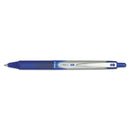 Pilot VBall RT Liquid Ink Roller Ball Pen, Retractable, Fine 0.7 mm, Blue Ink, Blue/White Barrel