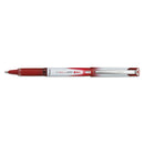 Pilot VBall Grip Liquid Ink Roller Ball Pen, Stick, Extra-Fine 0.5 mm, Red Ink, Red/White Barrel
