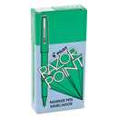 Pilot Razor Point Fine Line Porous Point Pen, Stick, Extra-Fine 0.3 mm, Green Ink, Green Barrel, Dozen