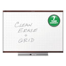 Quartet Prestige 2 Total Erase Whiteboard, 72 x 48, Mahogany Color Frame