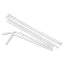 Boardwalk Flexible Wrapped Straws, 7.75", Plastic, White, 500/Pack, 20 Packs/Carton