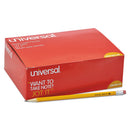 Universal #2 Woodcase Pencil, HB (#2), Black Lead, Yellow Barrel, 144/Box