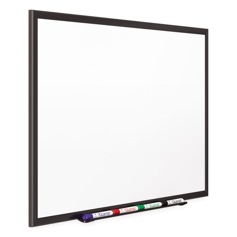 Quartet Classic Porcelain Magnetic Whiteboard, 36 x 24, Black Aluminum Frame